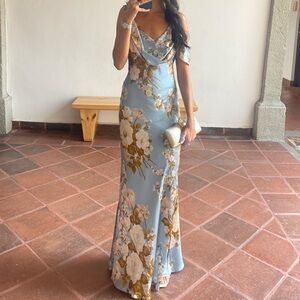 Reformation Ronda Silk Dress